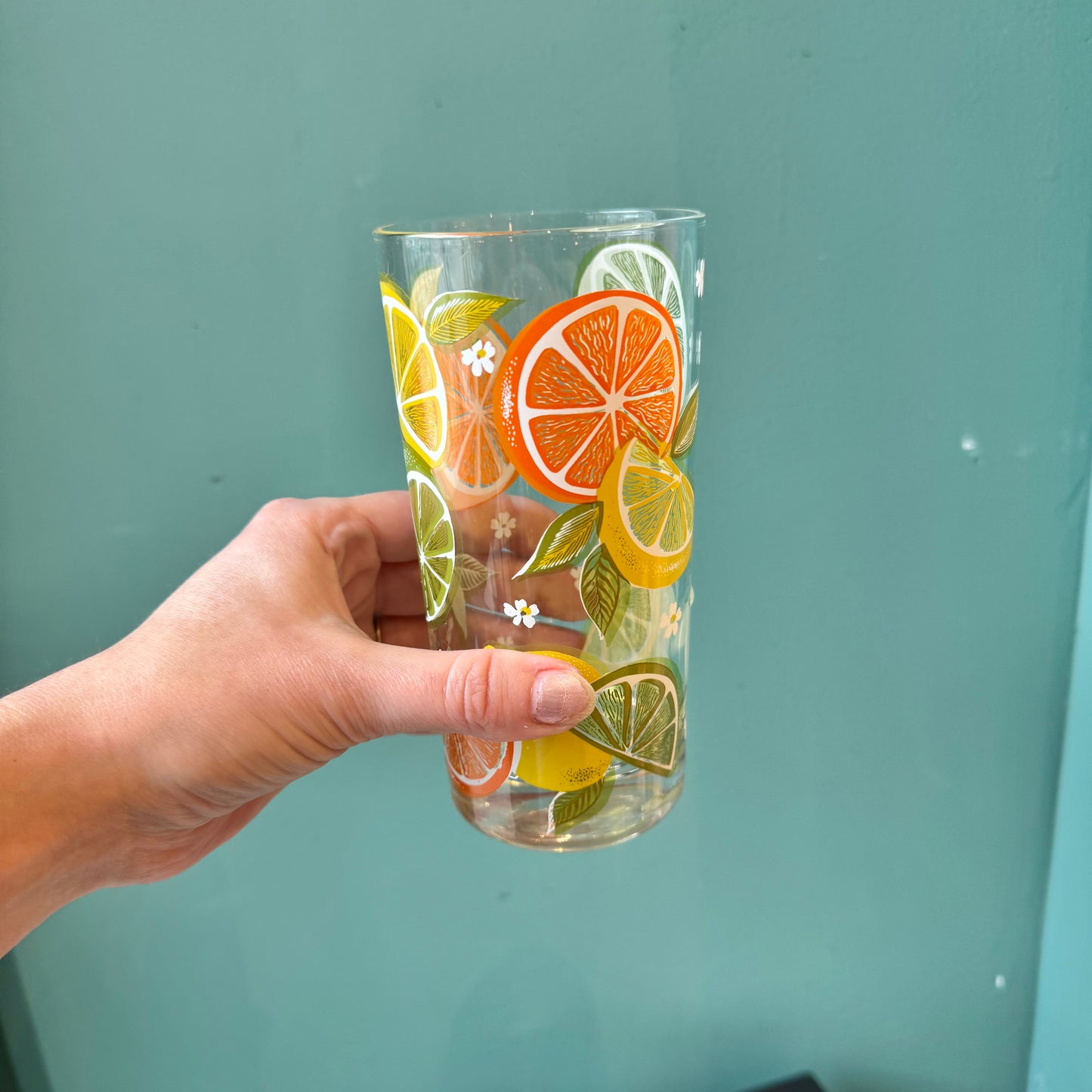 Set of 4 Vintage Culver Ltd. Citrus Highball Glasses