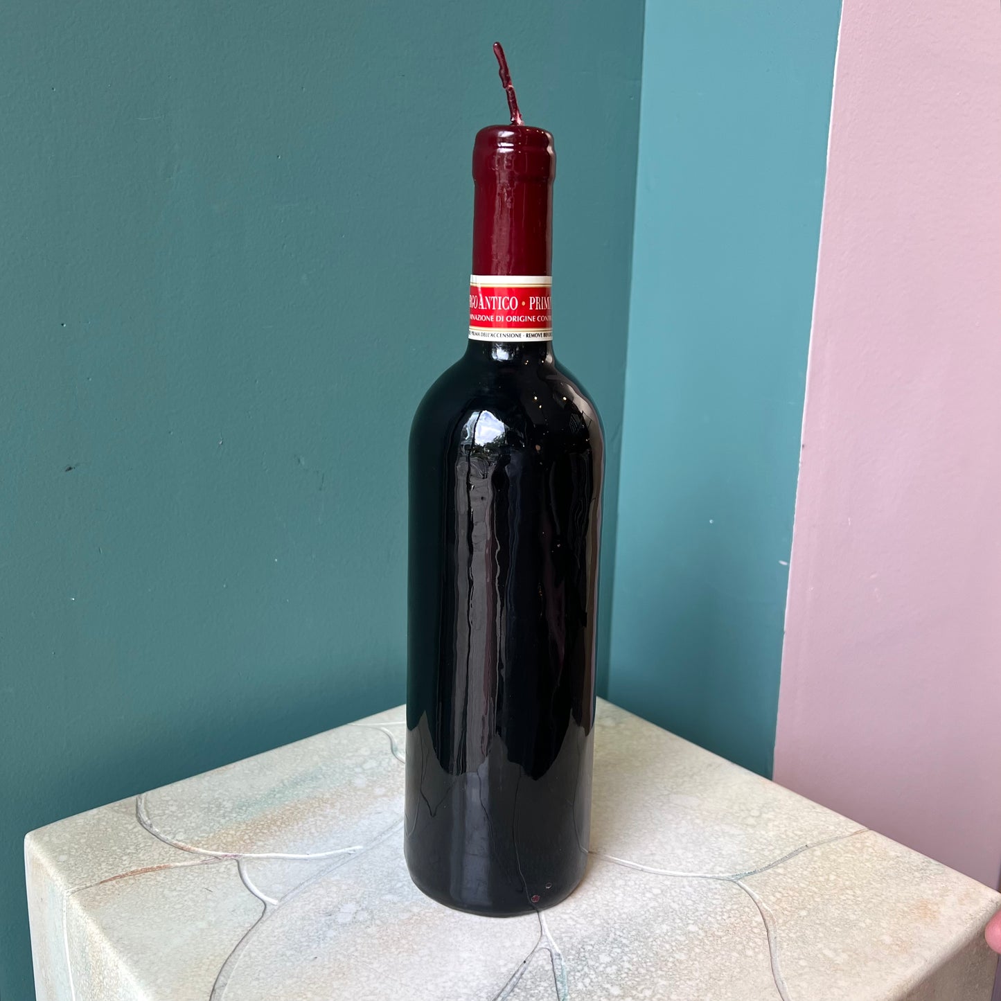 Buon Appetito Wine Bottle Candle