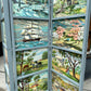 Vintage 1950's Original Paint by Numbers Screen/Room Divider