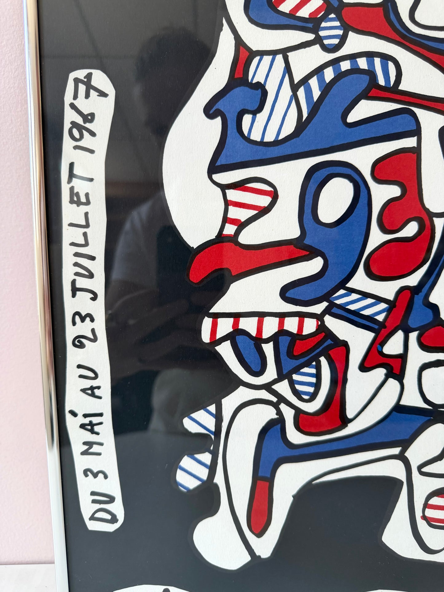 Original 1967 Framed Vintage Jean Dubuffet Exhibition Poster/Lithograph