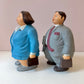 Vintage Chubby Business Couple Money Banks Attributed to L’Aquilone Italy