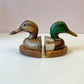 Vintage Set of 1979 Wooden Mallard Duck Bookends