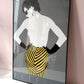 Vintage Framed "Untitled #103" Serigraph Print by Patrick Nagel