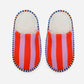 Stripe Slippers by Verloop Knit: Poppy Lilac