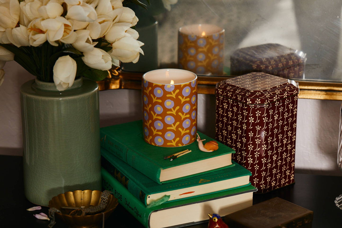 Monroe Medium Ceramic Jar Candle by L'Or de Seraphine
