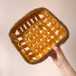 Vintage Poppyseed Salt Dough Woven Bread Bowl