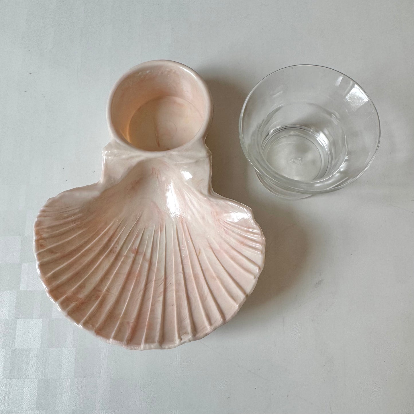 Vintage "Cocktails for Six" Seashell Shaped Serving Dishes by Karoff Originals