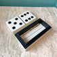 White Small Resin Domino Box