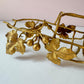 Vintage Gold Gilt Metal Ivy Leaf Bottle Holder