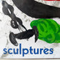 Vintage 1970 Joan Miro "Sculptures' Exhibition Framed Poster