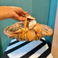 Vintage Woven Ceramic Decorative Basket