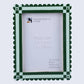 Green Resin Inlay Picture Frame: 5"x7"