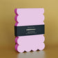 Scallop Edged Notepad | Lilac + Hot Pink Edge