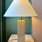 Mid Century Travertine Lamp