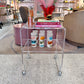 Vintage Lucite Rolling Shelf/Side Table