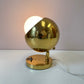 Vintage Brass Space Age Eyeball Lamp