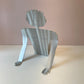 Vintage Postmodern Aluminum Man Magazine Rack by Fred Garbotz