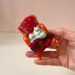 Vintage Cat in a Chair Trinket Box
