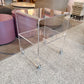 Vintage Lucite Rolling Shelf/Side Table
