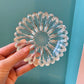 Pair of Vintage Glass Sunflower Nesting Ashtrays/Catchalls