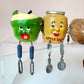 Vintage Set of 4 Apple Themed Shelf Sitters