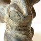 Vintage Mid-Century Aztec-Style 'Figure Carrying a Basket' Clay Pottery Planter (as is)