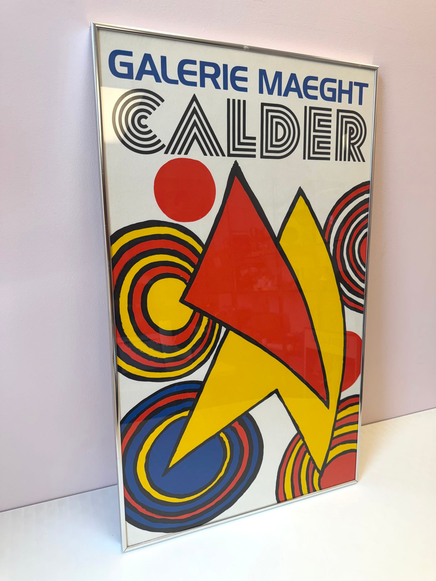 Vintage Framed 1973 Alexander Calder Maeght Poster/Lithograph