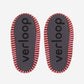 Mosaic Slide Slippers by Verloop Knits: Rust Lilac