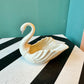Vintage Porcelain Lenox Swan with Silver Beak