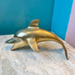 Vintage Brass Dolphin Figurine 7.5”