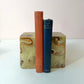 Vintage Faux Green Onyx Bookends