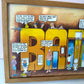 Vintage Framed “Bathroom” Print by Peter Mulcahy of Peter Prints C.1981