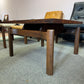 Mid Century Modern Jens Risom Style Walnut and Laminate Floating Coffee/Side Table