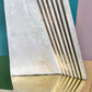 Vintage Tessellated Stone and Brass Inlay Sculpture
