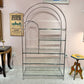 Vintage DIA Style Chrome and Glass Arched Etagere