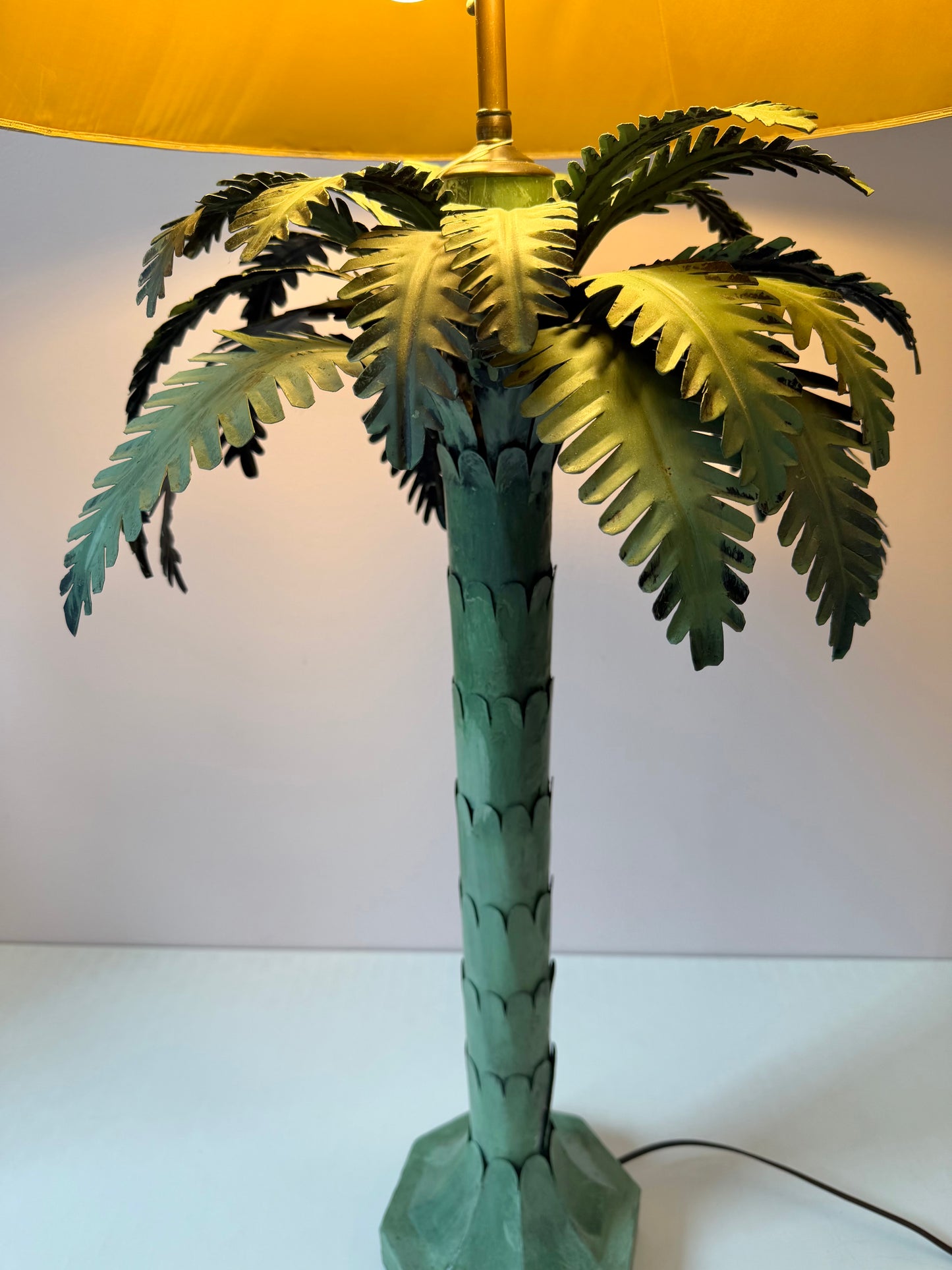 Vintage 1970s Chapman Style Palm Tree Table Lamp/per item
