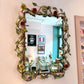 Vintage 1960's Wrought Iron Rose and Vine Mirror