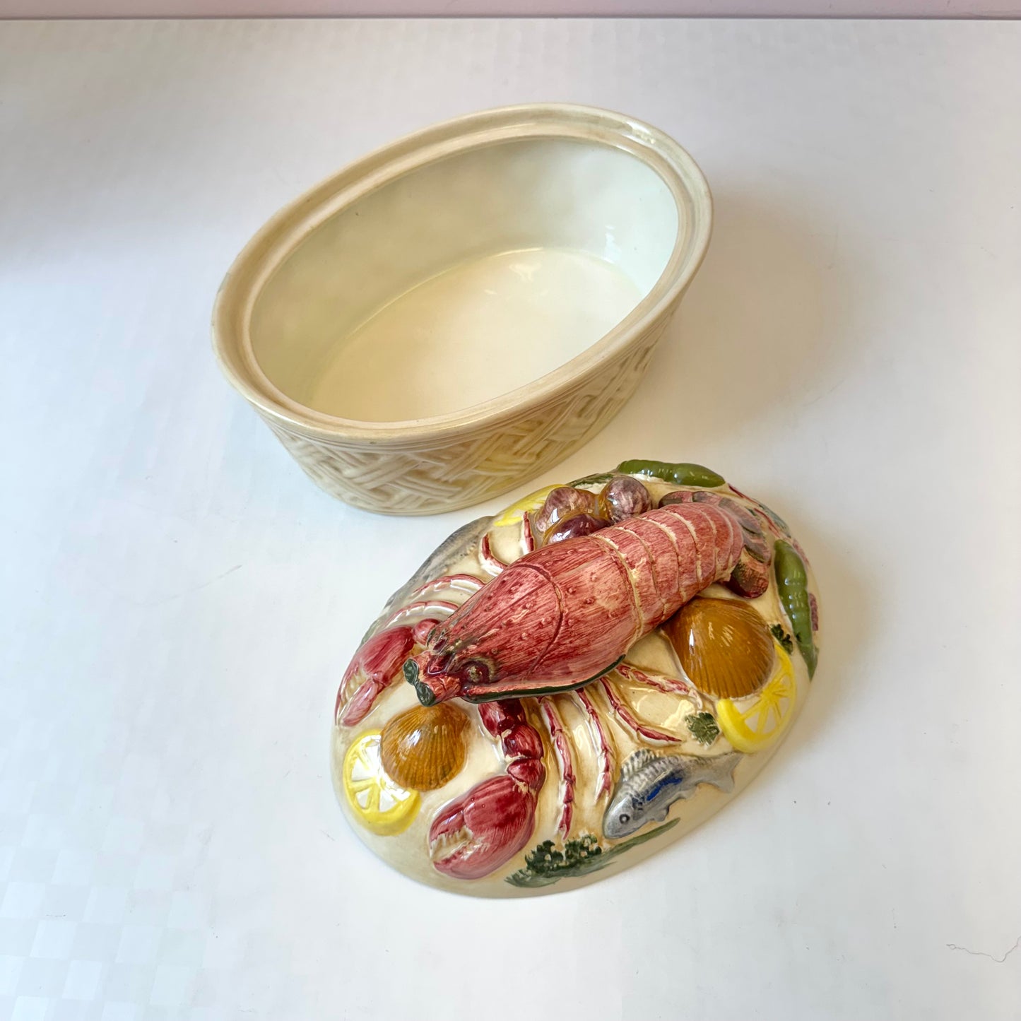 Vintage Italian Lobster Lidded Turreen