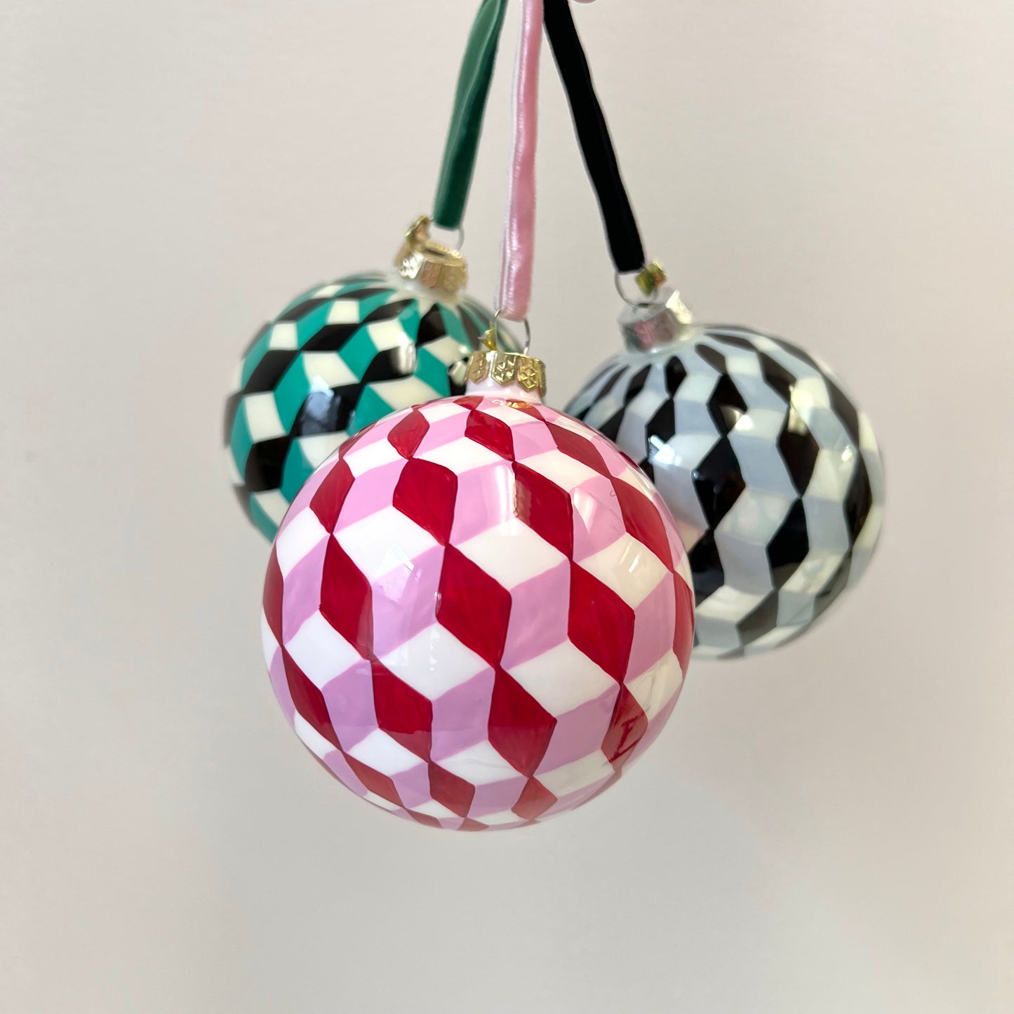 Tumbling Blocks Bauble Ornament/item