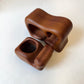 Vintage Handcrafted Rosewood Whale Storage Box