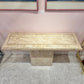 Vintage Maitland Smith Style Tessellated Stone Console Table