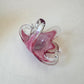 Vintage Pink Murano Glass Style Swan Catchall Dish