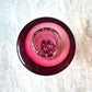 Vintage Tall Pink Murano Glass Candlestick Holder - signed