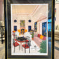 Vintage Limited Edition Signed Lithograph Titled "Le Salon Matisse" by Fanch (Francois Ledan)