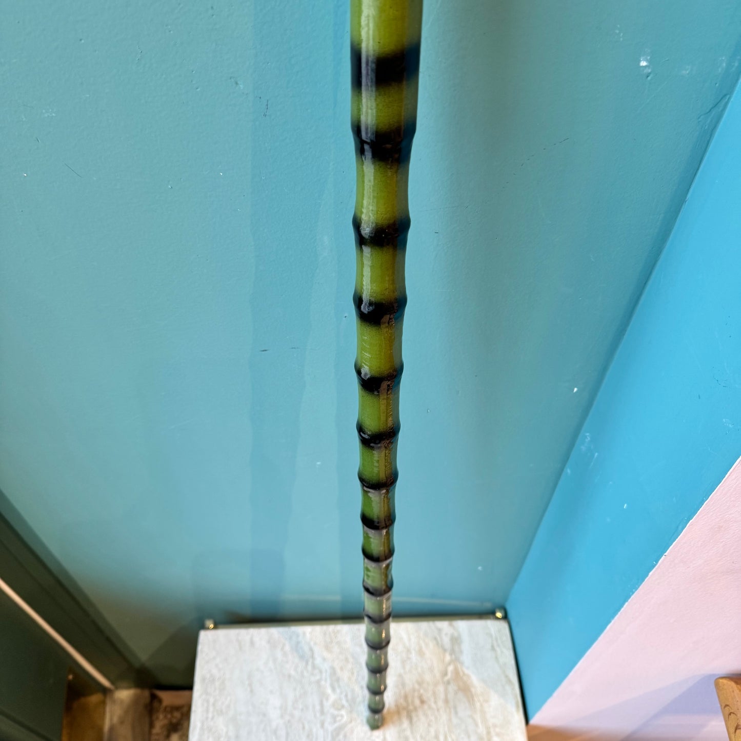 Vintage Hand Carved Mallard Duck Walking Stick Cane