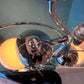 Vintage Robert Sonneman Style Three Globe Chrome Space Age Lamp