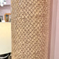 Vintage Faux Snakeskin and Brass Octagonal Bullnose Mirror