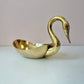 Vintage Art Deco Style Brass Swan Bowl