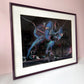Vintage Framed 1980's "America's Downhill" Art Poster by Terry Rose