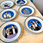 Set of 6 Vintage Philippe Deshoulières Art Deco Cocktail Plates